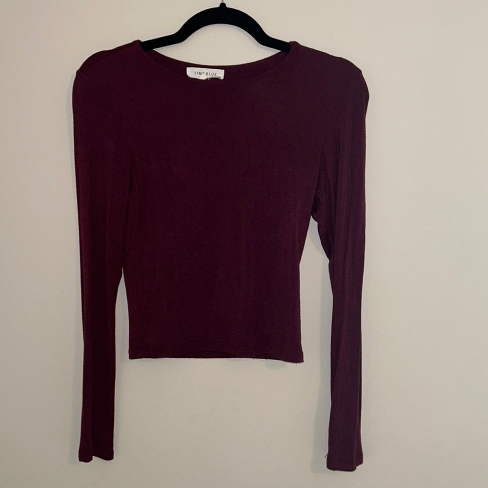 Lime Blue Maroon Top